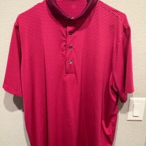 Greyson Men's Polo Shirt in Red Stripes